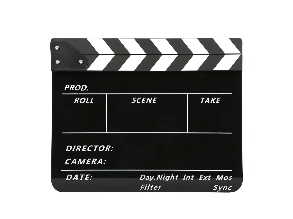 2026-tablero De Clap Para Cine Y Películas - Clapboard Acrílico Director Board