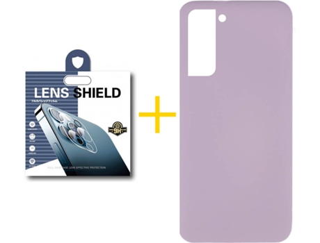 Carcasa + 1 Protector de Cámara para Samsung Galaxy S22 Plus 5G SKYHE Morado