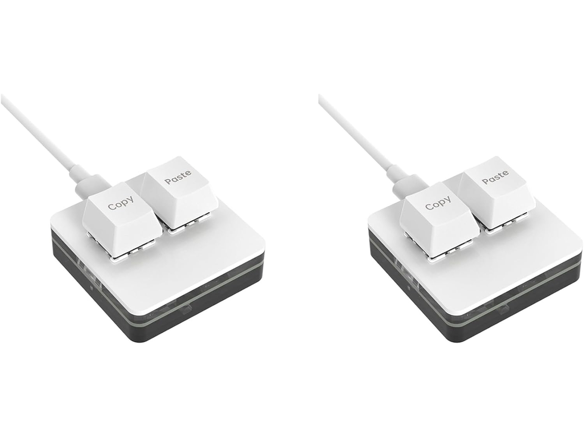 2 Mini Teclados Mecánicos Programables Osu Rgb Personalizables De 2 Teclas Para El Trabajo