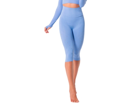 Leggings de Mujer ANAISSA Deportivo Capri Fibra Emana Azul (L/42)
