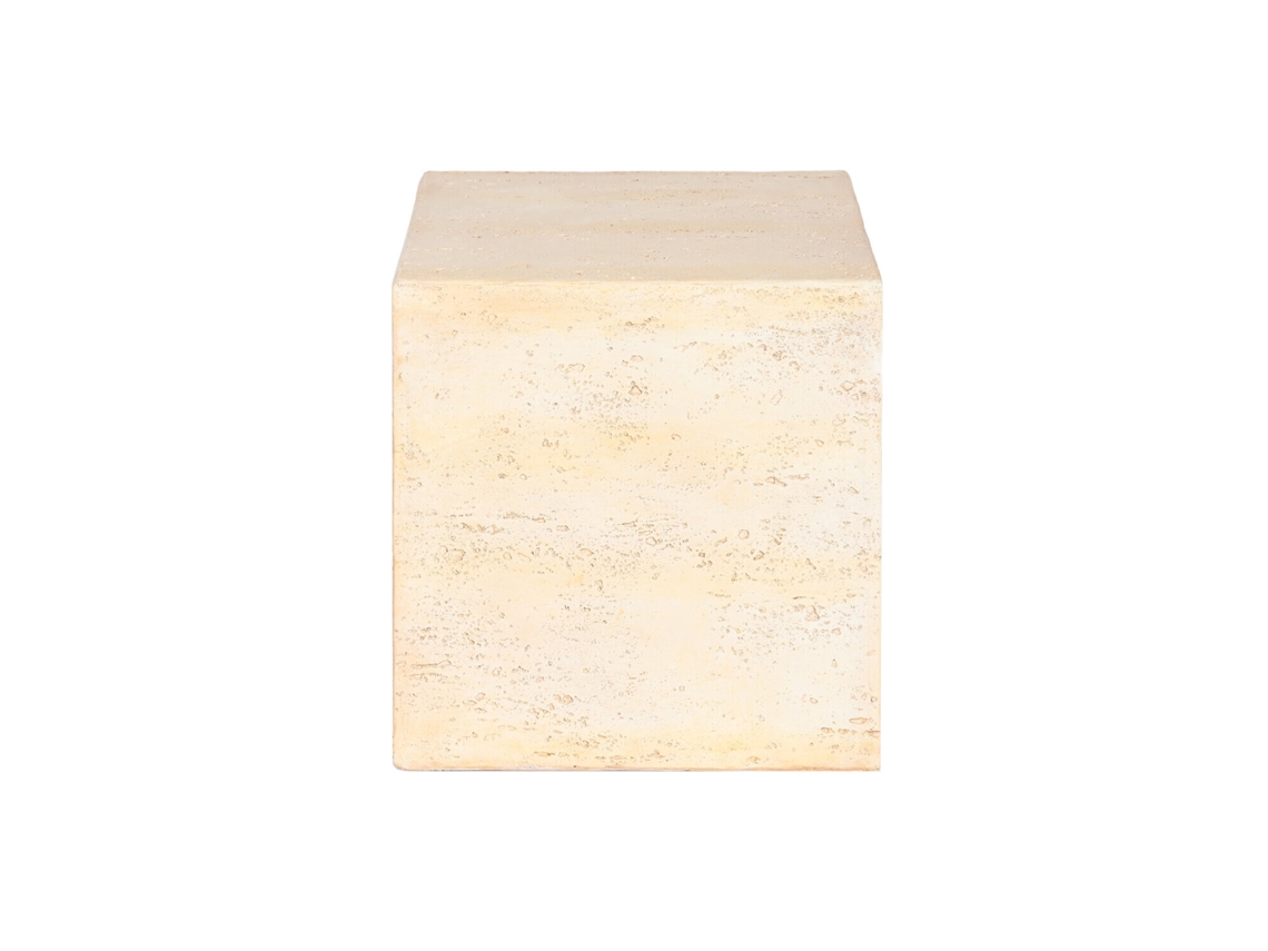 Mesita Auxiliar Magnesia Simil Marmol 40x40x40cm