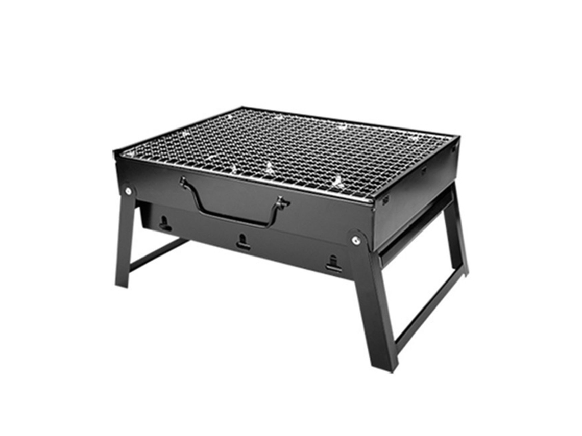 Parrilla portátil de carbón de metal para acampar y hacer picnics
