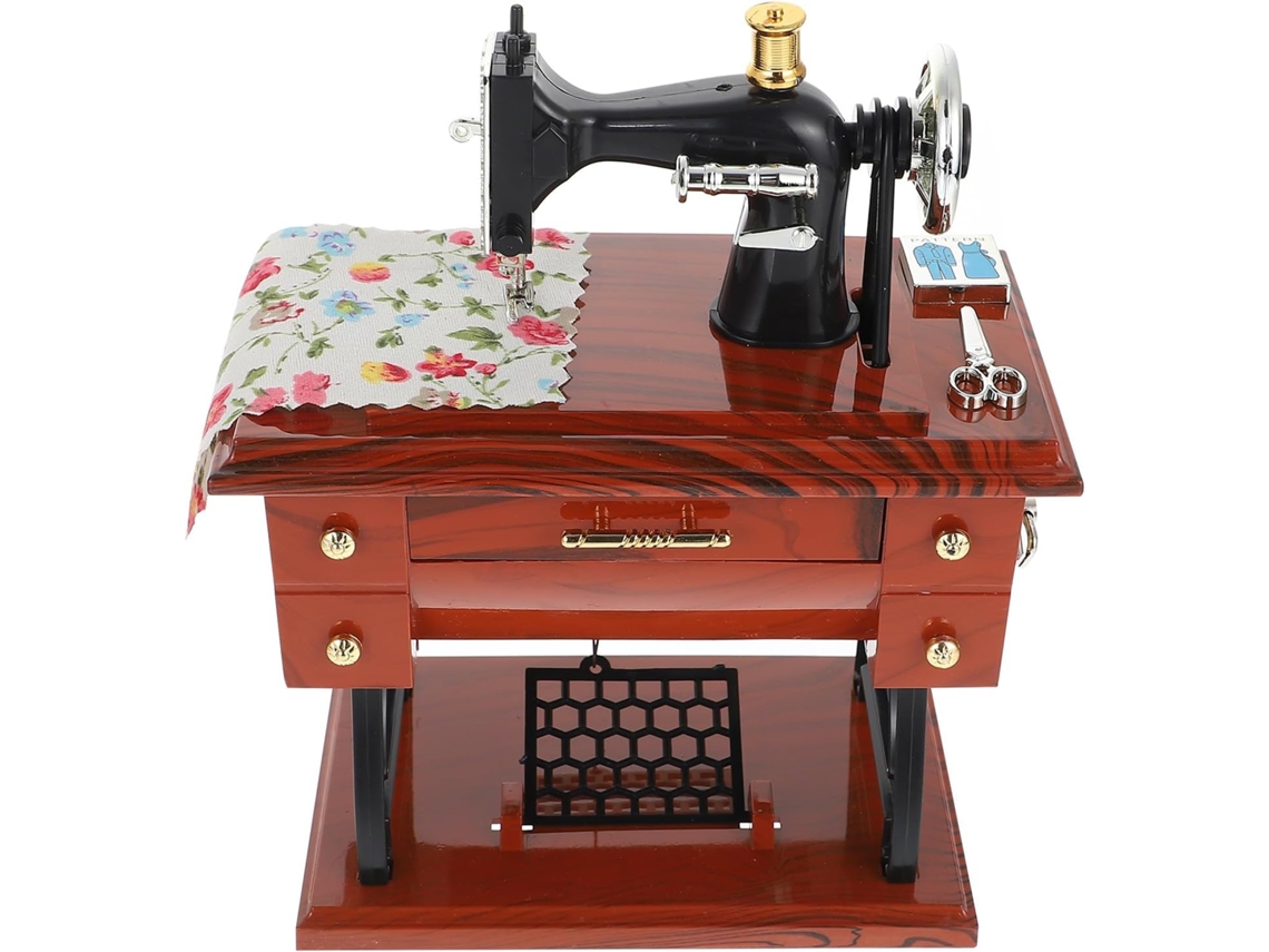 Música Mecánica Forma Máquina Coser Retro Decoración Oficina 1 Pieza Pilas Regalo Cumpleaños Valentín Mujeres