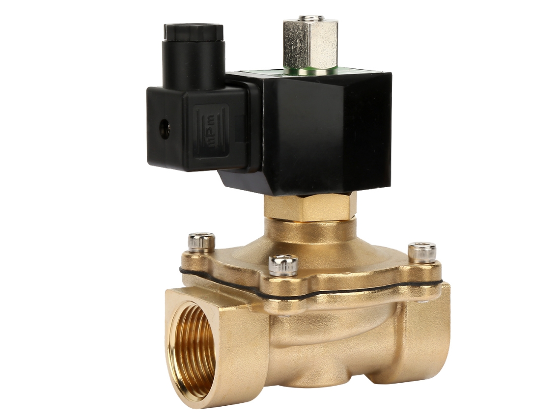 Válvula Solenoide Eléctrica Dn25 Nc De Latón Controlador Fluido G1 Ac