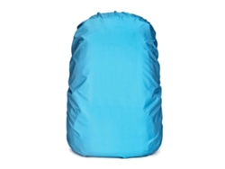 Funda impermeable para mochilas, resistente al agua, la lluvia y la nieve, con borde elástico para senderismo y acampada, azul claro.