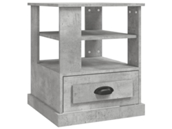 Mesa auxiliar en derivados de madera gris cemento MAISON EXCLUSIVE 50x50x60 cm