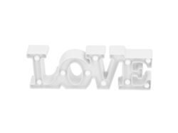 Luz Nocturna Led Love, 10 Led, Luz Blanca Cálida Decorativa Para Bodas, Aniversarios Y Propuestas De Matrimonio.