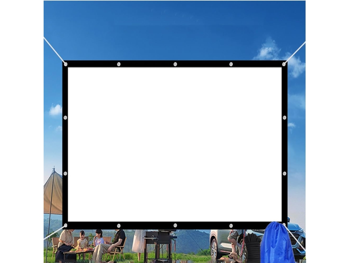 Pantalla De Proyección Portátil Para Exteriores, Plegable, Lavable Y Sin Arrugas, Para Cine En Casa, 60
