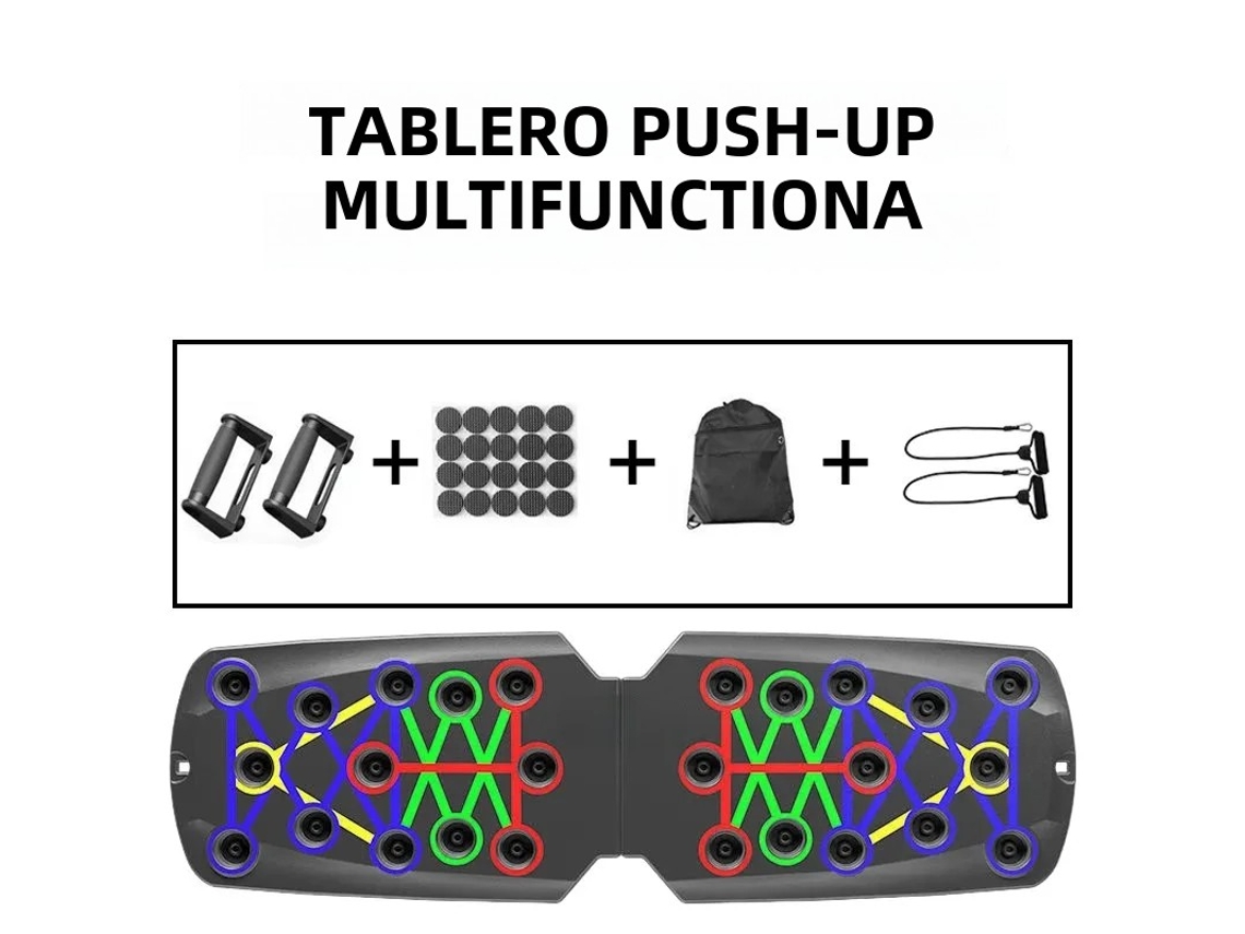 Tabla de empuje multifuncional portátil Mdug, ideal para entrenamiento con pesas y entrenamiento físico, kit de entrenamiento en casa, para ejercicios de pecho