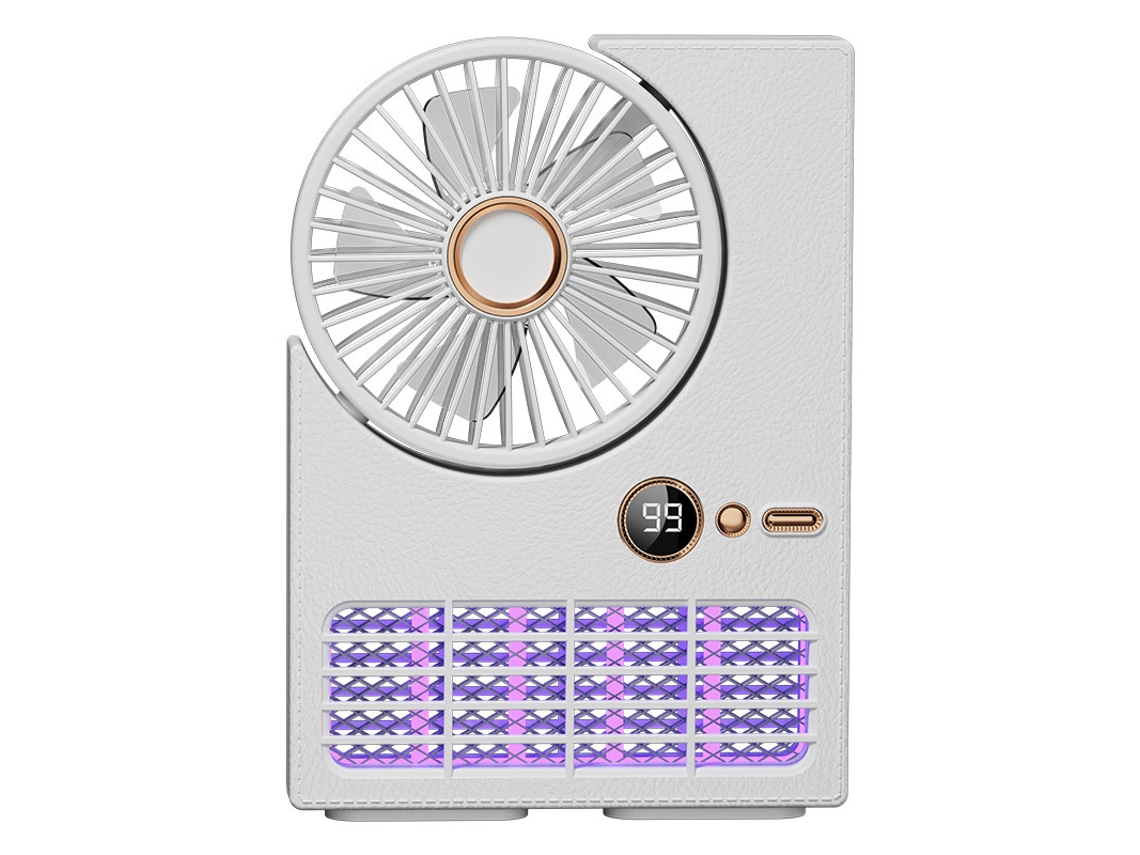 Lámpara Repelente De Mosquitos (blanca) Con Ventilador - Recargable Por Usb - Montable En La Pared - Silencioso
