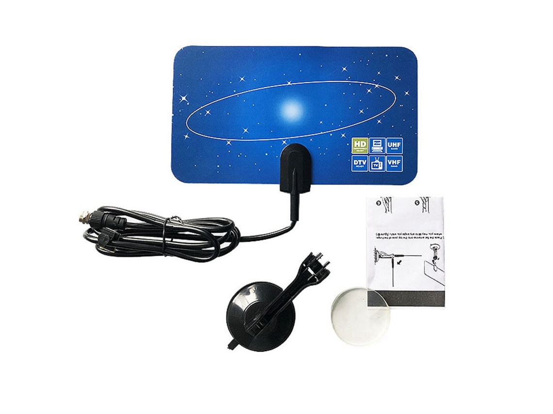 Antena De Tv Digital Portátil Ultradelgada Para Señal Hd Con Un Diseño Delgado Y Práctico Para Uso En El Hogar Y En Viajes.