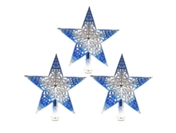 3 Unidades De Estrella Para Árbol De Navidad*