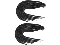 Pelucas trenzadas decorativas, 2 piezas