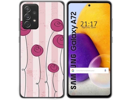Carcasa Samsung Galaxy A72 TUMUNDOSMARTPHONE Flores Vintage Multicolor