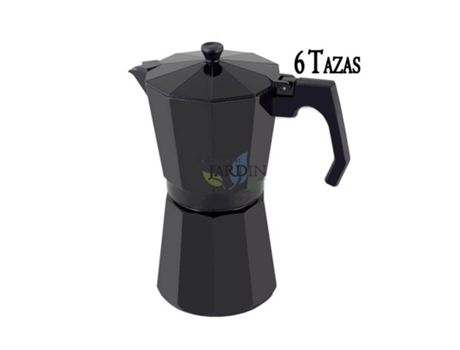 Cafetera Italiana SUINGA Aluminio Negro Inducción (6 Tazas)