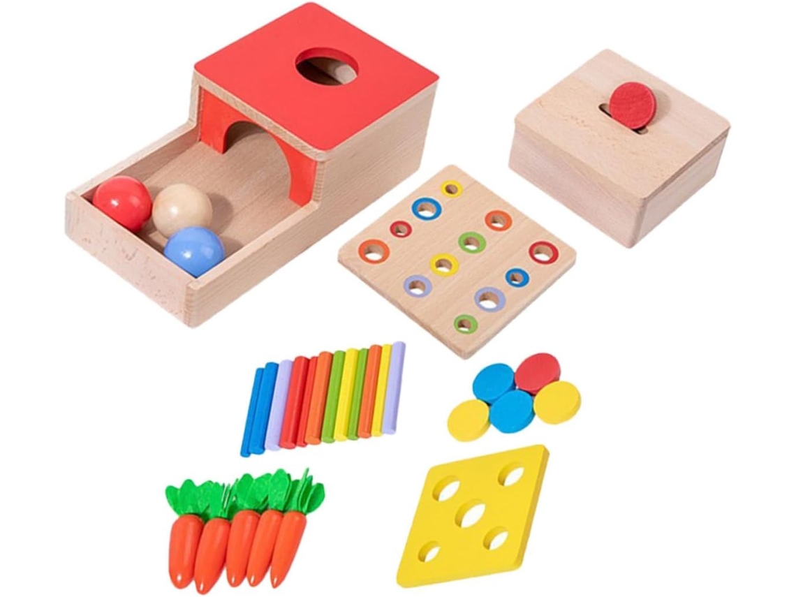 Juego de juguetes de madera para niños pequeños, juego de juguetes educativos CHABERLU