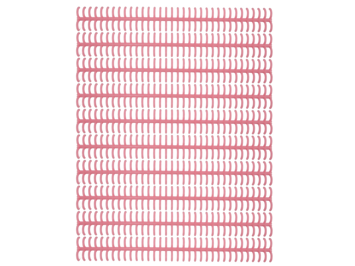 10 Bandas De Encuadernación En Espiral Con 34 Agujeros, Anillas De Plástico Divididas Para Hojas Sueltas, 12 Mm De Diámetro, Color Rosa.