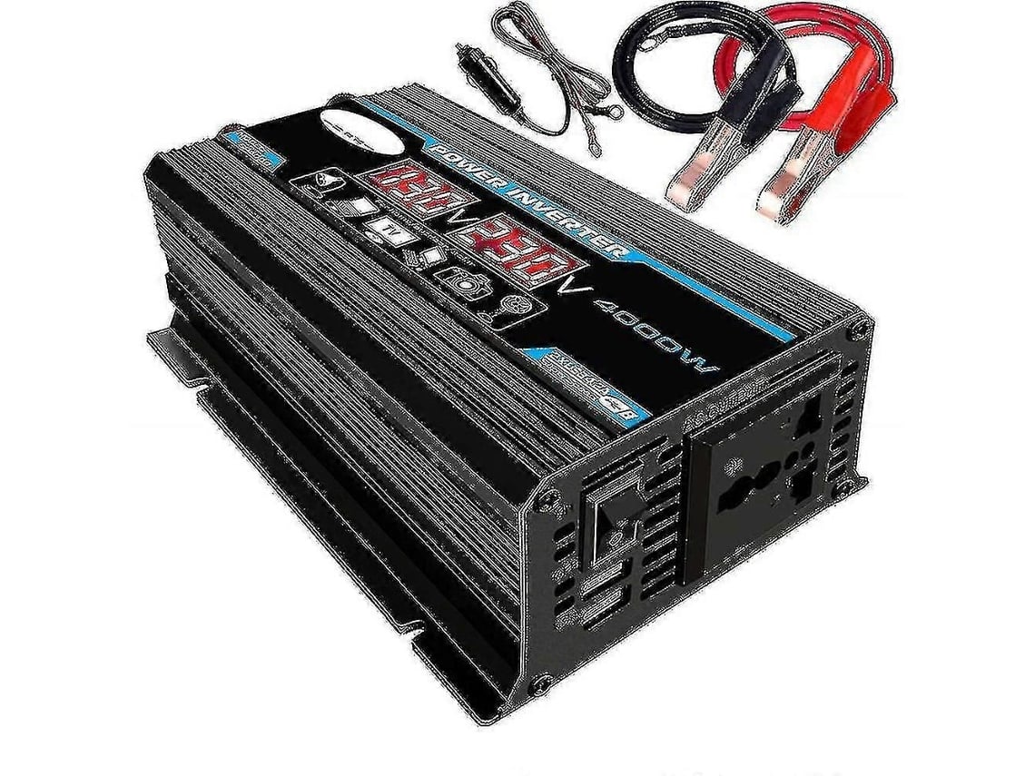 Inversor 4000W 12V a 220V onda senoidal pura. Con mando a distancia.