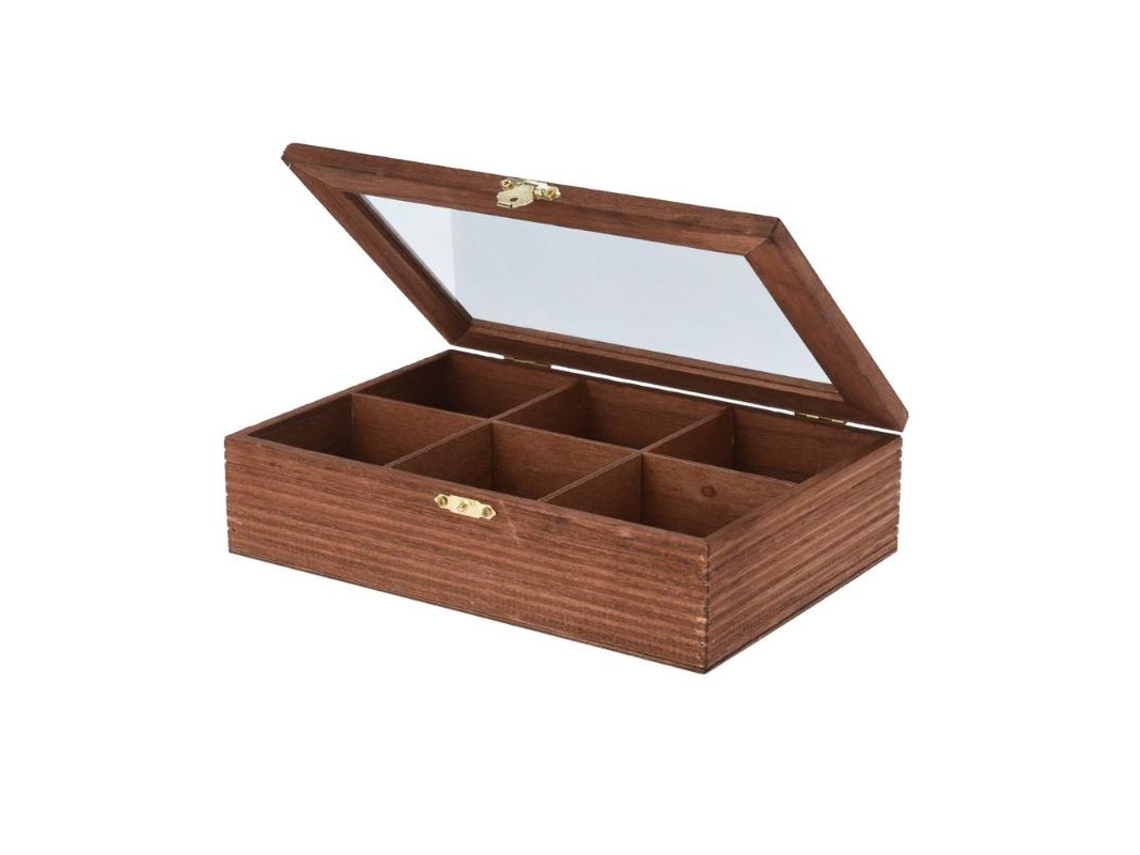 Caja Te Madera 24x16x6 Cm