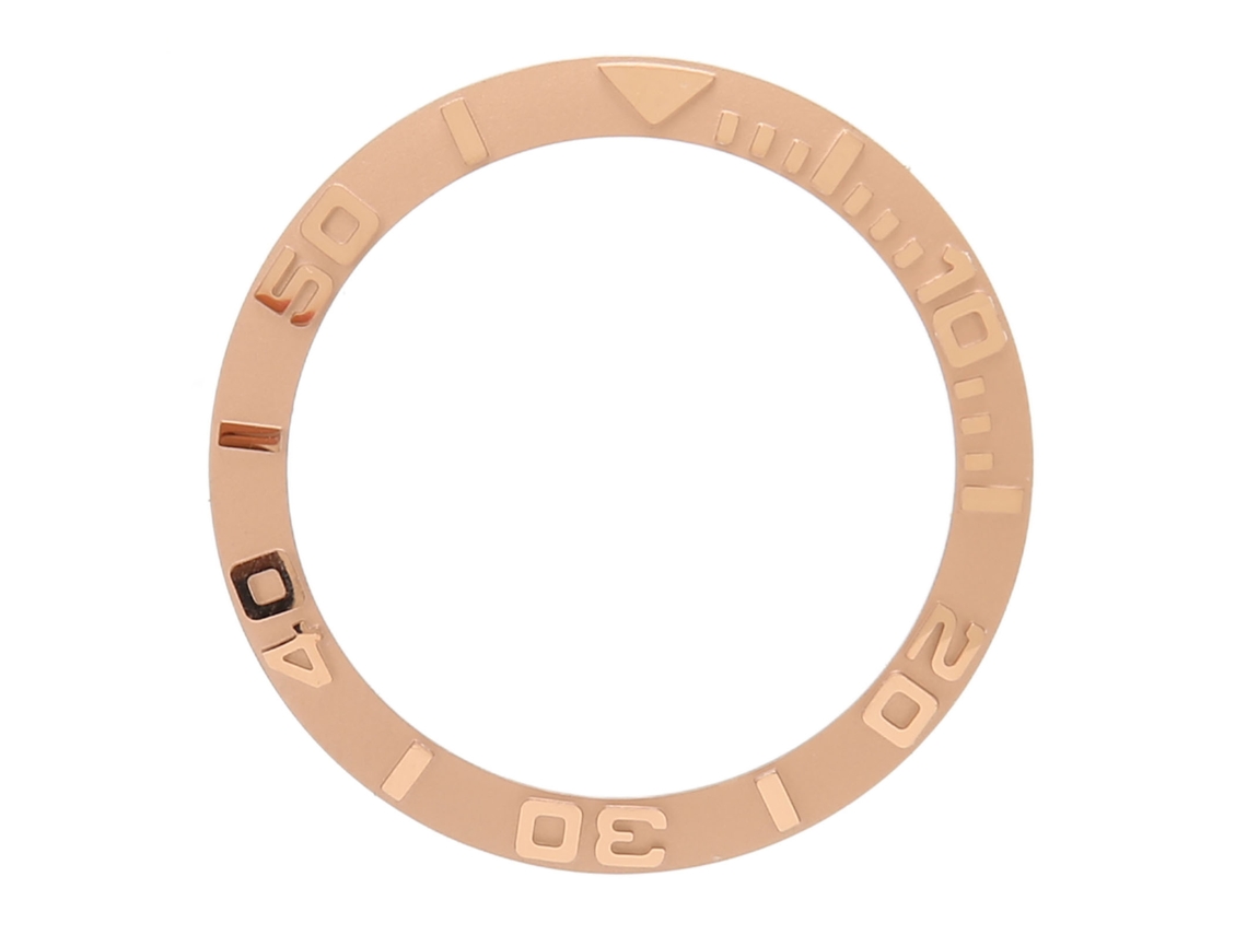 Bisel De Cerámica Para Reloj De 38 Mm, Anillo De Oro Rosa De Repuesto Para Reparación.