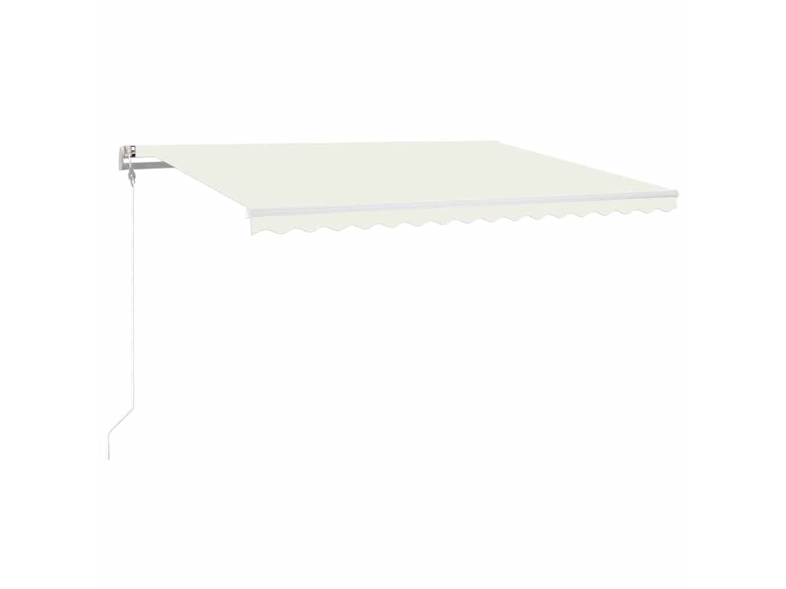 Maison Exclusive - Toldo Automático Con Led Sensor De Viento Crema 400x300 Cm