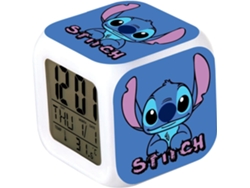 Despertador digital Stitch, temperatura, luz LED grande, cable de carga, regalo para niños Kofihety