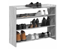 Mueble Zapatero | Armario Zapatero Madera Contrachapada Gris Sonoma 80x25x62 Cm