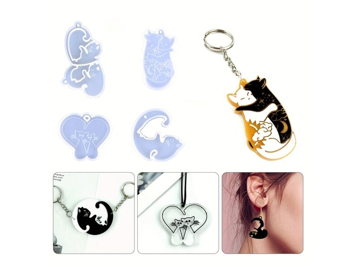 Molde de silicona Vayotoy para colgantes de gato