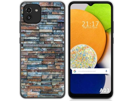 Carcasa para Samsung Galaxy A03 TUMUNDOSMARTPHONE Dibujos Ladrillo 05 Multicolor