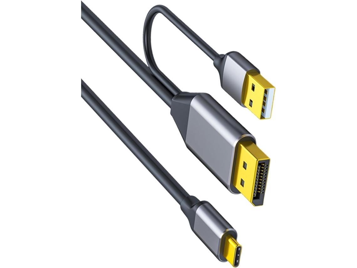 Adaptador Convertidor De Cable Usb-c A Displayport 4k 60hz Para Monitor De Computadora