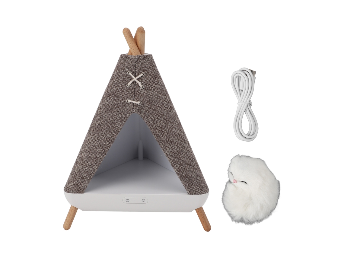 Tienda de campaña con luz nocturna y altavoz Bluetooth para dormitorio