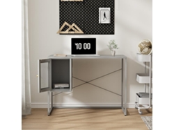 Escritorio Sund con compartimento acero 75x100x50cm - Gris [EN.CASA]