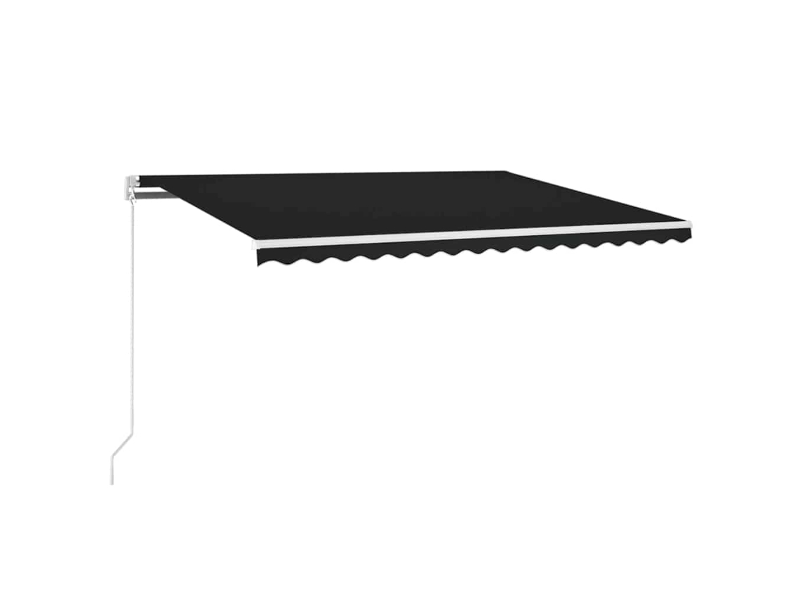 Toldo retráctil VIDAXL Antracita Aluminio (450x300 cm)