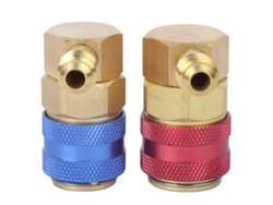 Conector Rápido Para Aire Acondicionado R134a, Adaptador De 90 Grados, Accesorios De Cobre.