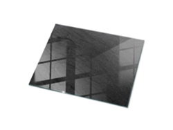 Tablero De Vidrio Rectangular Espelharte (80x60 Cm - Textura De Piedra Natural - Negro)