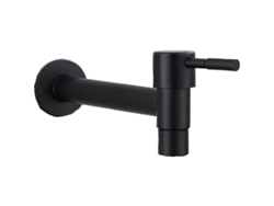 RELAVAEV Mop Pool Faucet Wall Mounted Faucet Aço Inoxidável Faucet De Água Fria (long Black)