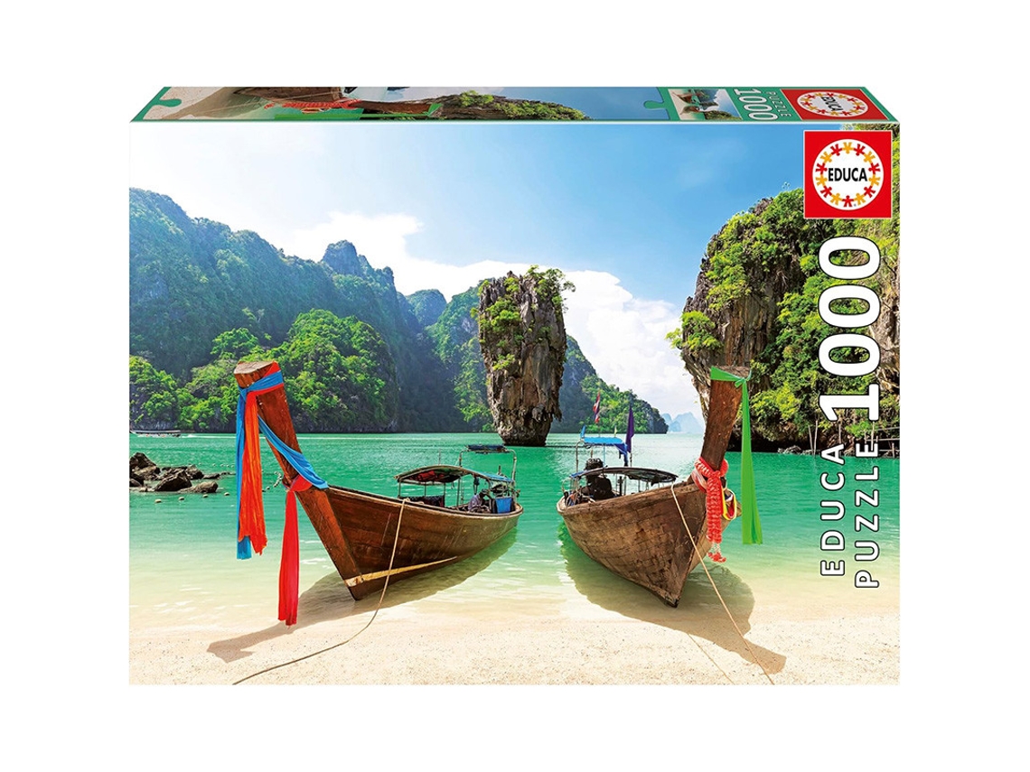 Rompecabezas de 1000 piezas de la isla de James Bond, Tailandia, Educa Borras