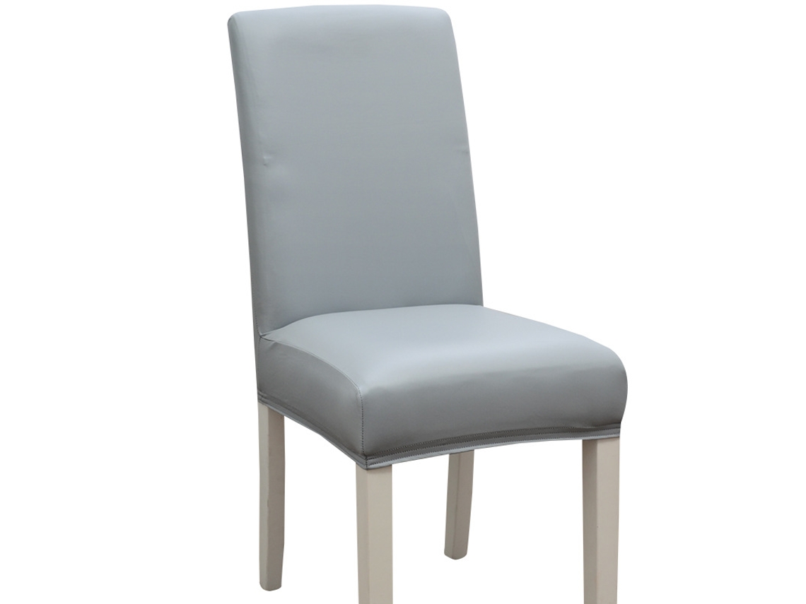 1 paquete de funda protectora extraíble para silla de comedor para el hogar, restaurante-gris claro-38*48*38cm LUUCOZK