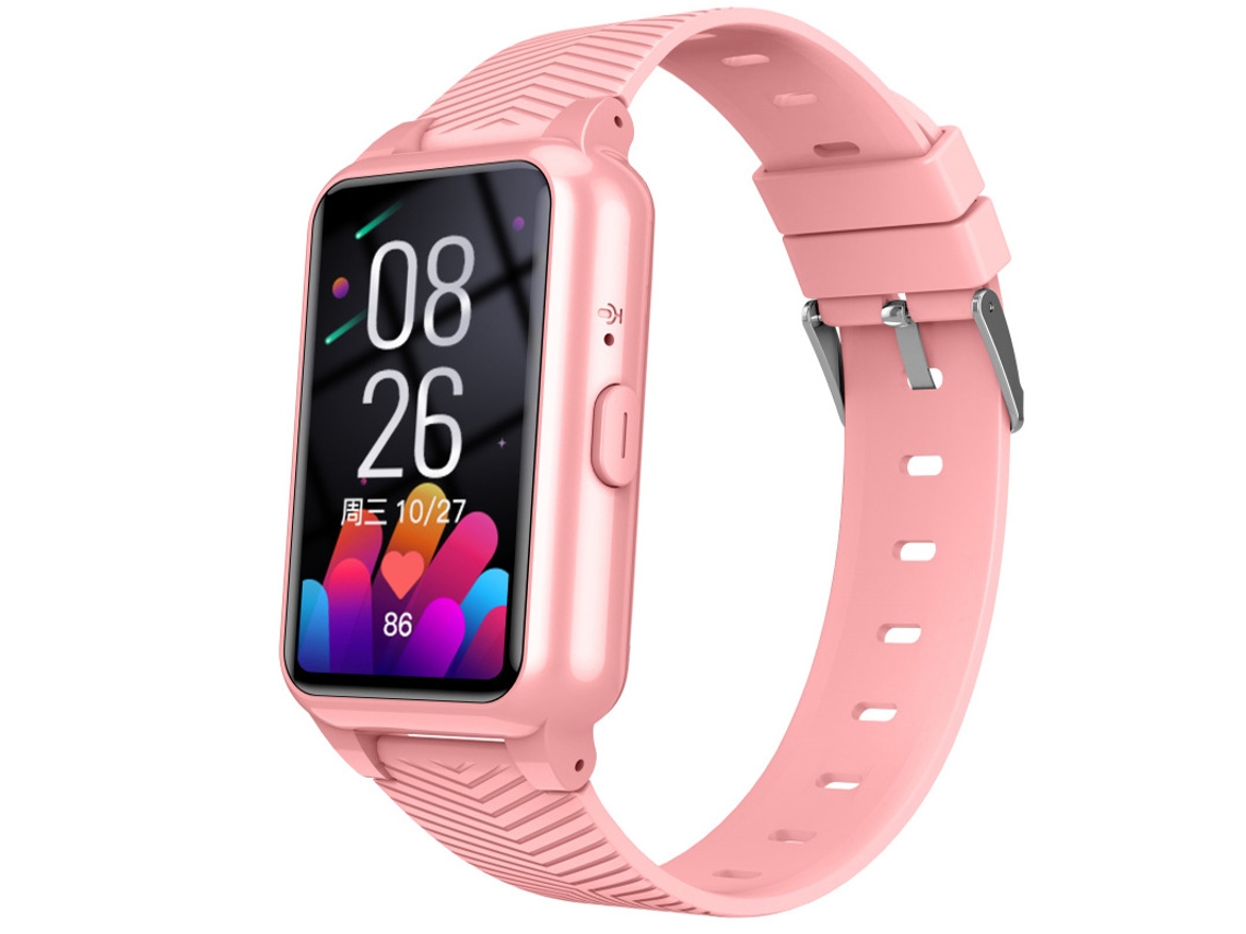 Pulsera Inteligente 4g (rosa) Para Personas Mayores Con Control De Temperatura, Frecuencia Cardíaca Y Presión Arterial.