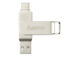 Memoria flash USB-C 3.1/3.0 C-Rotate Pro, 256 GB, 100 MB/s, color plateado