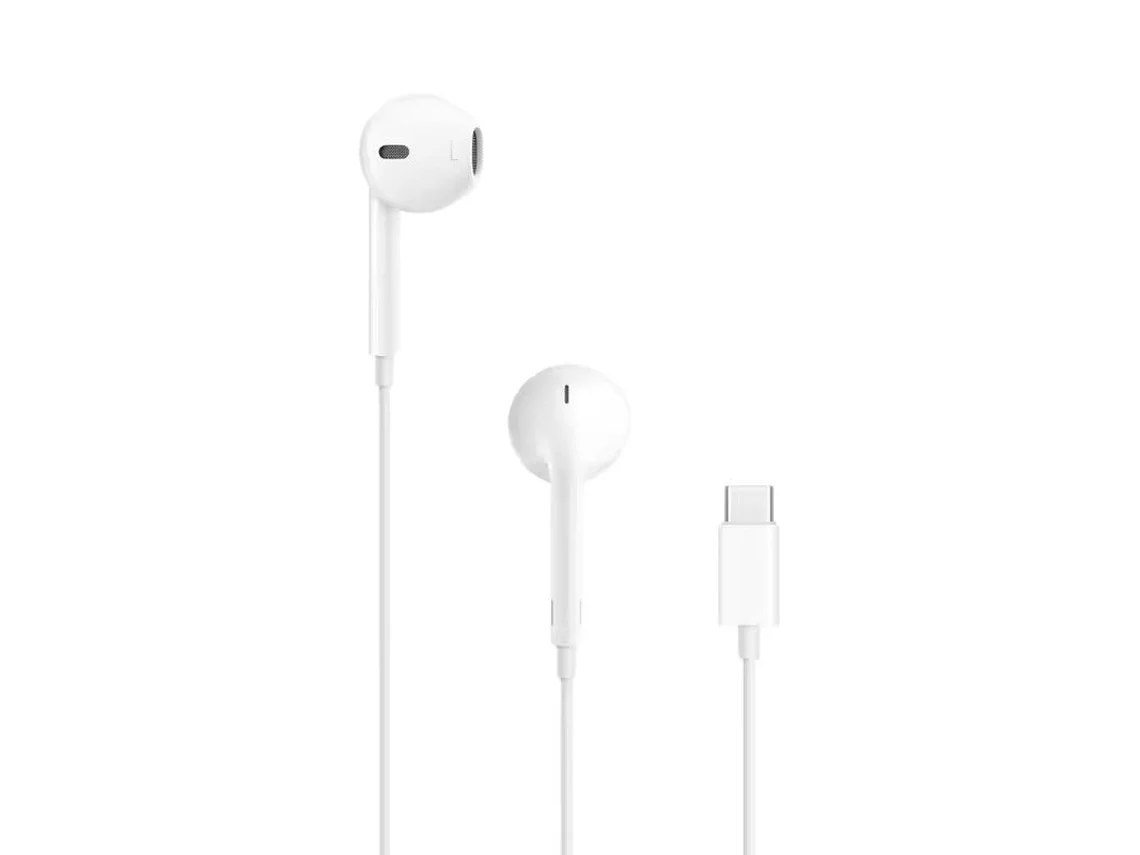 EarPods para iPhone 15/15 Plus Digitallab (micrófono intraaural con cancelación de ruido, color blanco)