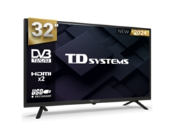 Televisor 32 Pulgadas HD, USB Grabador reproductor, Sintonizador digital DVB-T2/C/S2 - TD SYSTEMS PRIME32C19H