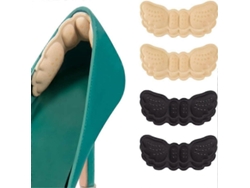 Rebe - Conjunto de 4 pares de palmilhas para sapatos grandes, antiderrapantes, anti-bolhas e com amortecimento macio para homens e mulheres.