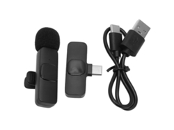 Micrófono De Solapa Mini Inalámbrico Bluetooth Para Grabación, Transmisión En Vivo Y Videoblogs.
