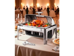Tekmaquinas - Calentador de acero inoxidable de 3,9 l con tapa