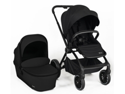 Carrito De Bebé Con Capazo 2 En 1 Babygo Harmony Black