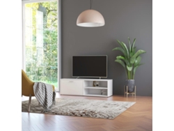 Mueble Para Tv Madera Contrachapada Blanco 120x34x37 Cm