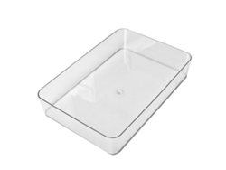 Organizador De Cajones Rectangular Transparente Para Material De Oficina Y Accesorios.