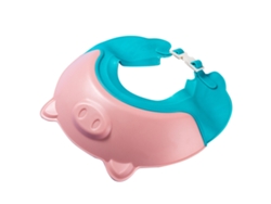 Boné De Shampoo Infantil Cartoon Ajustável Pp Protector Cabeça Banho Rosa