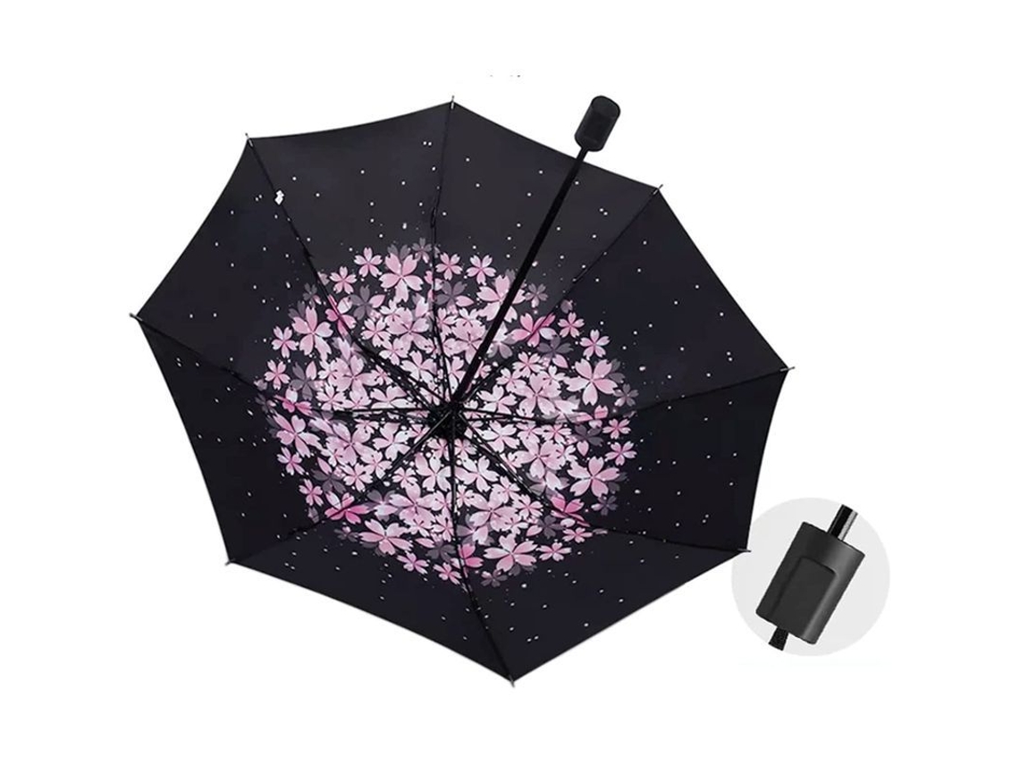 Paraguas De Viaje Ligero, Protección Contra El Sol Y La Lluvia, Resistente Al Viento, Plegable, Compacto Para Hombres, Mujeres Y Niños.